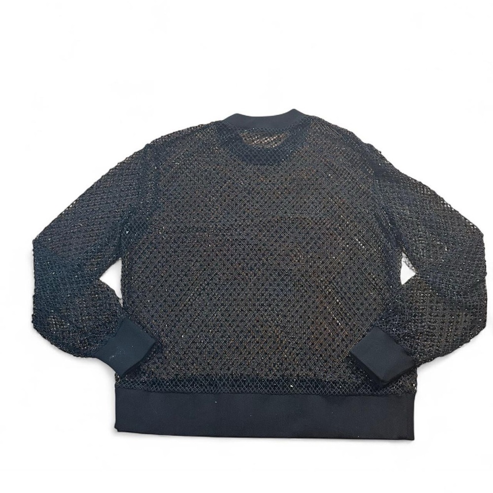 Ralph Lauren Purple Label Women’s Brewer Embellished Mesh Blouse - Picture 6 of 7